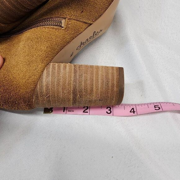 Charles David Women's Boulder Boot Size 7 M Brown Western Cowboy Leather Heeled - Picture 7 of 8